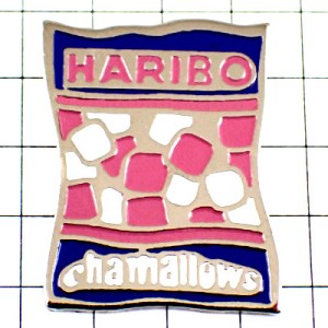 ピンバッジ・ハリボ飴キャンディーカラフル袋 HARIBO CHAMALLOWS GERMANY