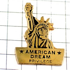 ピンバッジ・ブロードウェイNYニューヨーク自由の女神アメリカ/USA NEW-YORK  STATUE-OF-LIBERTY AMERICAN-DREAM