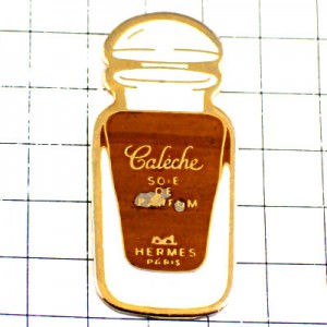 ピンバッジ・エルメスの香水カレーシュ壜型 HERMES CALECHE FRANCE