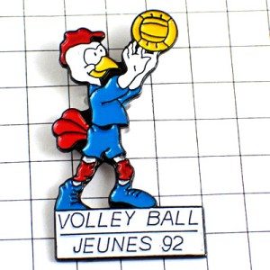 ピンバッジ・バレーボール選手の鳥 FEDERATION-FRANCAISE-DE-VOLLEYBALL FFVB