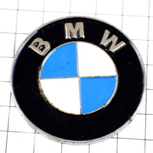 ピンバッジ・BMWビーエム車ロゴ丸型