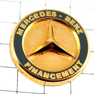 ピンバッジ・メルセデスベンツ車エンブレム金色 MERCEDES-BENZ GERMANY