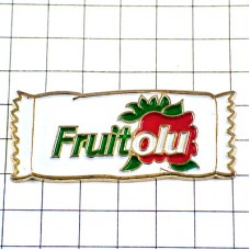 ピンバッジ・フルーツ入のケーキお菓子 FRUITOLU