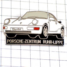 ピンバッジ・ポルシェ白い車 PORSCHE GERMANY