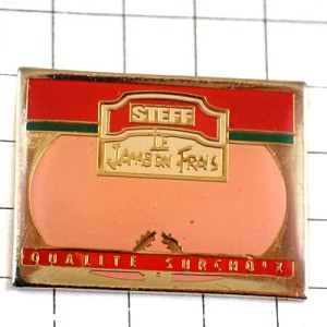 ピンバッジ・パッケージに入ったハム食品 STEFF HAMM JAMBON-DE-PARIS FRANCE