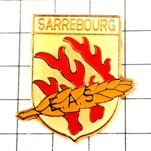 ピンバッジ・サールブール紋章ロレーヌ小麦の穂 SARREBOURG WHEAT FRANCE