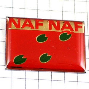 お買得ピンバッジ・ナフナフ緑の花びら洋服 NAFNAF FRANCE