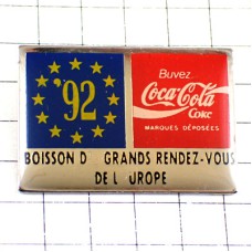 ピンバッジ・コカコーラ欧州旗ヨーロッパEU欧州連合 COCA-COLA FRANCE EUROPE