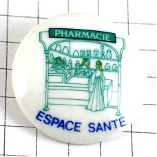 ピンバッジ・ファーマシー中世の薬局アンティーク陶器 PHARMACIE PHARMACY FRANCE