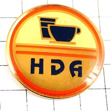 ピンバッジ・コーヒーカップと紙コップ珈琲 HDA CAFE FRANCE