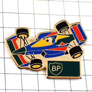 ピンバッジ・F1レース車BP石油 BRITISH-PETROLEUM ENGLAND