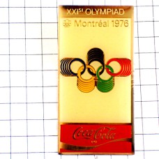 ピンバッジ・モントリオール五輪コカコーラ1976年ビンテージ中古品