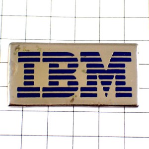 ピンバッジ・アイビーエムIBM社コンピュータ機