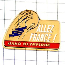 ピンバッジ・ハンドボール投げる球 HAND-BALL ALLEZ-FRANCE