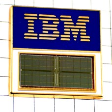 ピンバッジ・IBMの半導体アイビーエム部品