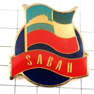 ピンバッジ・サバ州旗マレーシア国 SABAH MALAYSIA FLAG