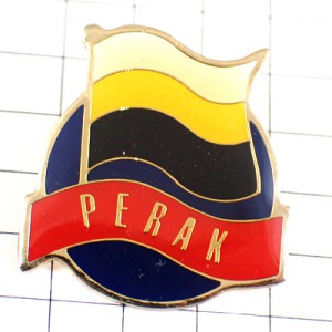 ピンバッジ・ペラ州旗マレーシア国 PERAK MALAYSIA FLAG