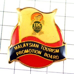 ピンバッジ・マレーシア政府観光局の旗 MALAYSIAN-TOURISM MALAYSIA FLAG