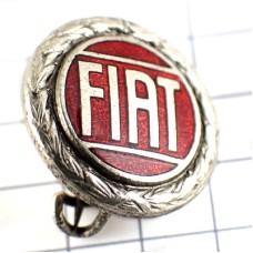 ブローチ・フィアット銀色イタリア車 FIAT ITALIA ITALY