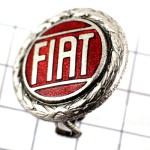 ブローチ・フィアット銀色イタリア車 FIAT ITALIA ITALY