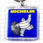 キーホルダー・ミシュラン社ビバンダムくん黒いタイヤと白いキャラクター BIBENDUM MICHELIN FRANCE