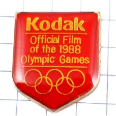 ピンバッジ・コダック五輪オリンピック公式スポンサー1988年ビンテージ中古品 KODAK SEOUL 1988 KOREA 