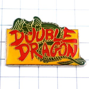 ピンバッジ・ドラゴン竜グリーン緑の龍 DOUBLE-DRAGON YOSHIHISA-KISHIMOTO NINTENDO