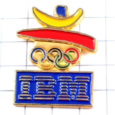 ピンバッジ・IBMアイビーエム五輪バルセロナ夏季オリンピック/ビンテージ中古品