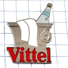 ピンバッジ・ヴィッテルよく冷えた水ミネラルウォーター容器 VITTEL FRANCE