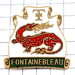 ピンバッジ・ドラゴン火を噴く赤い竜フォンテーヌブロー龍 FONTAINEBLEAU NAPOLEON NAPOLEON-BONAPARTE SALAMANDRE FRANCE