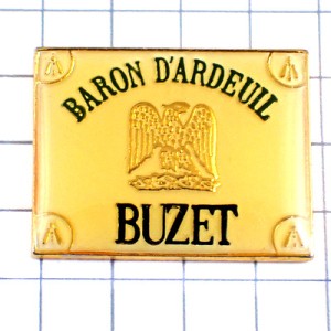 ピンバッジ・ビュゼのワイン葡萄酒ワシ鷲イーグル鳥 BUZET BARON-D-ARDEUIL FRANCE