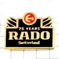 ピンバッジ・スイスの時計ラドRADO腕時計75周年 RADO SWITZERLAND SWISS