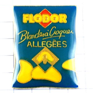 お買得ピンバッジ・ポテトチップス一枚 FLODOR FRITTES CHIPS FRANCE