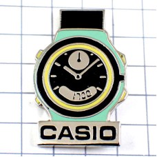 ピンバッジ・カシオの腕時計ブラック文字盤 CASIO WATCH