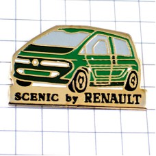 ピンバッジ・ルノー車セニック緑色 RENAULT FRANCE