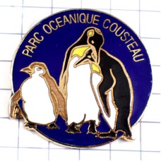 ピンバッジ・ペンギンたちパリの水族館 COMMANDANT-COUSTEAU JACQUES-YVES-COUSTEAU FRANCE