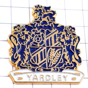 ピンバッジ・ヤードレーオブロンドン香水ブルー紋章イギリス英国 YARDLEY YARDLEY-OF-LONDON