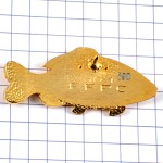 ピンバッジ・魚ゴールド金色フィッシング釣り