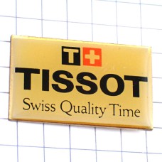 ピンバッジ・ティソー時計Ｔスイス国旗 TISSOT SWISS