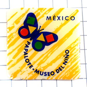 ピンバッジ・チョウチョウ蝶々メキシコの博物館