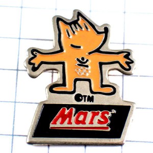 ピンバッジ・コビ五輪マースお菓子バルセロナ夏季オリンピックのマスコット犬ビンテージ中古品 COBI BARCELONA-1992 SPAIN MARS-INC