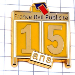 ピンバッジ・フランス鉄道の広告15周年