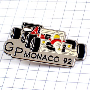 ピンバッジ・モナコGPホンダF1アイルトンセナ車1992年 MONACO FERRARI ITALY HONDA JAPAN SHELL ENGLAND