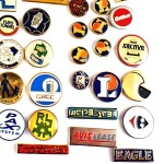 フランス ピンズ 雑貨 ヴィンテージ ピンバッジまとめて50個セット まとめ売り 大量 フレンチ ビンテージ 広告 プロキシＭ熊のぬいぐるみなど