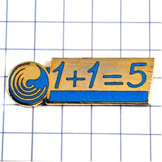 ピンバッジ・１＋１＝５数学