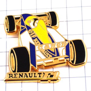 ピンバッジ・ルノーＦ１キャノン車エルフ石油 RENAULT FRANCE