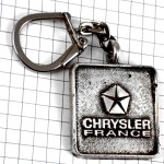 キーホルダー・クライスラー社フランス支店アメ車シルバー銀色 CHRYSLER FRANCE USA