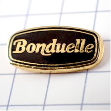 お買得ピンバッジボンデュエル金色文字 BONDUELLE FRANCE