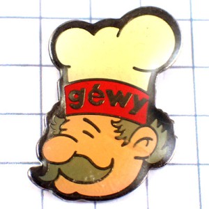 ピンバッジ・シェフ料理人コックさん GEWY CHEF FRANCE