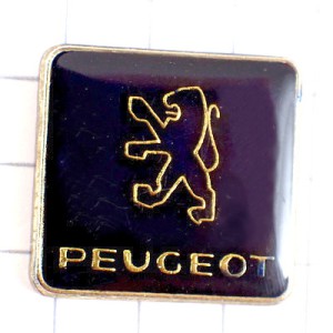 ピンバッジ・プジョー紺色ライオン車 PEUGEOT FRANCE